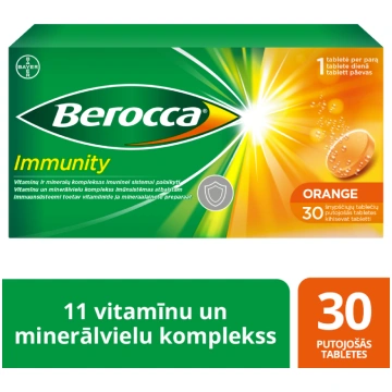 BEROCCA Immunity putojošās tabletes N30