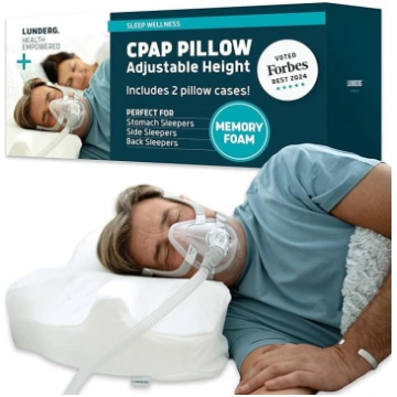 Lunderg CPAP spilvens sānu gulētājiem - Komplektā 