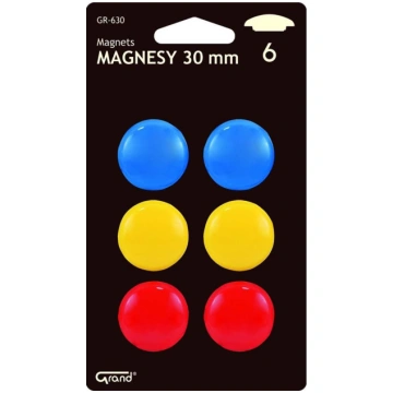 Grand Magnes 30mm kolorowy 6szt GRAND - 198188 198