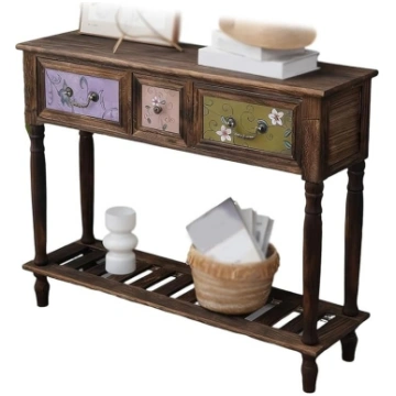 Console Table with Storage Space for Entrance Area