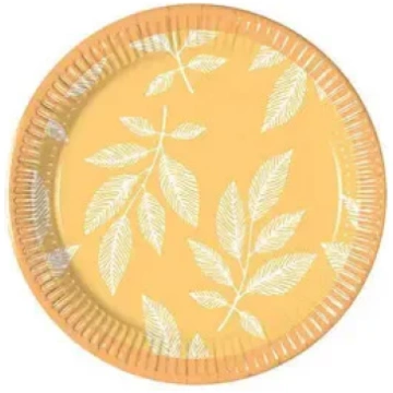 Papīra šķīvji "Apelsīnu ziedi" 8 gab., 20 cm