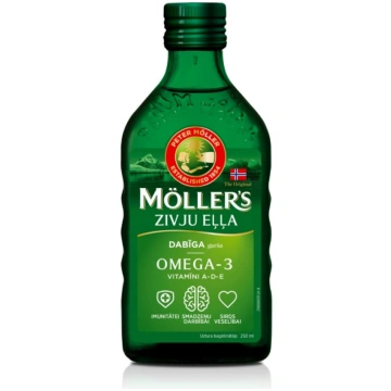 MOLLERS zivju eļļa (Dabīga garša) 250 ml MOLLER"S