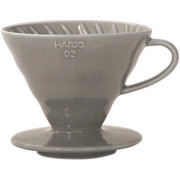 Hario V60 Dripper 02 ceramic coffee filter, gray (