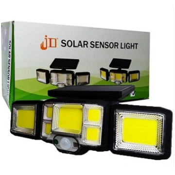 LED āra lampas ar saules bateriju un kustības sens