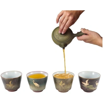 4 keramikas krūžu komplekts, keramikas tējas tasīš