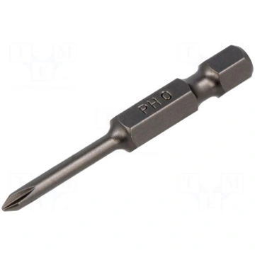 Screwdriver bit | Phillips | PH0 | 1/4" | Overall 