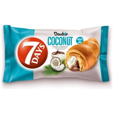 7DAYS Double kruasāns ar kakao un kokosriekstu pil