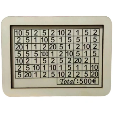 500/3000/10000 eiro koka naudas kaste ar cūciņa ba
