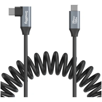 SmallRig 4792 USB-C Straight to USB-C Angled Coile