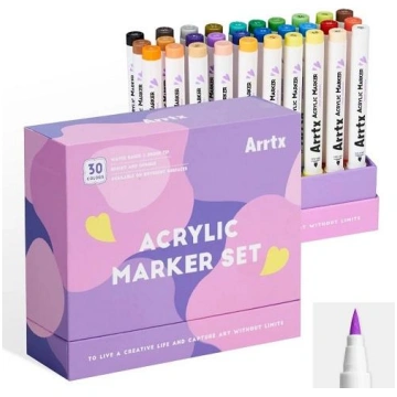 Acrylic Marker Pens ARRTX 30B, 30 Colours LC303311