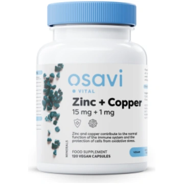 Zinc 15 mg + Copper 1 mg Osavi 120 vcaps