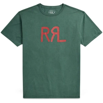 Men's T-Shirt with RRL Pine ranch logo - L