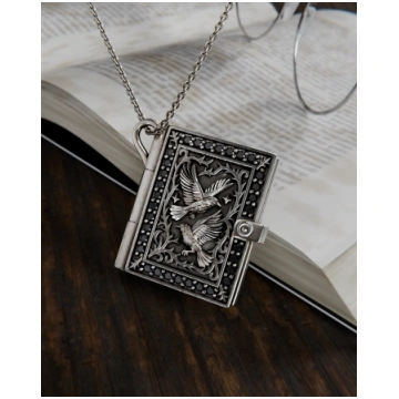 Horror Book Locket Necklace Gadget4entertainment