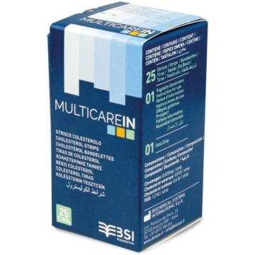 Holesterīna testa strēmeles Multicarein MultiChol