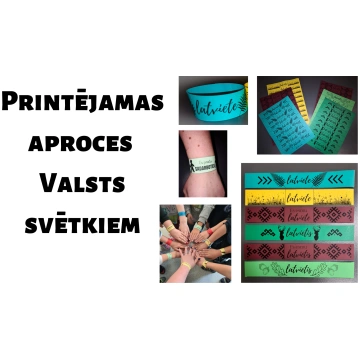 Printējamas aproces Latvijas svētkiem - Mācību mat