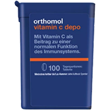 ORTHOMOL Vitamin C Depo tabletes, 100 gab