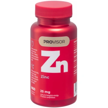 PROVISOR uztura bagātinātājs ZINC 25MG, 60 tablete