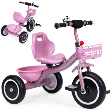 Trīsritenis EcoToys WQL-1999, rozā krās