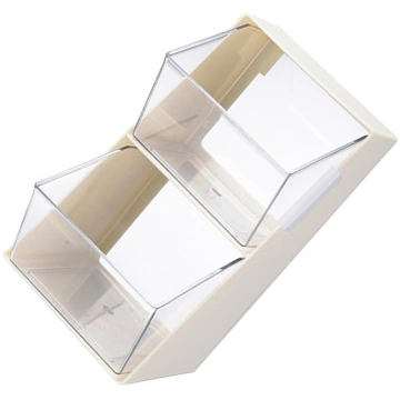 Desktop Storage Box Plastic Multi Layers Dust Proo