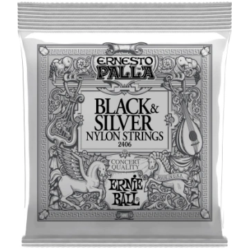 2406 Ernesto Palla Black & Silver Nylon Classical 