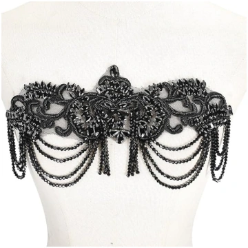 NBEADS Handmade Pearl Rhinestone Appliqué for Clot