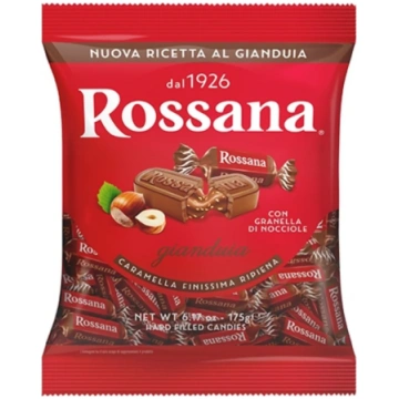 Karameles konfektes ar pildījumu ROSSANA Gianduia,