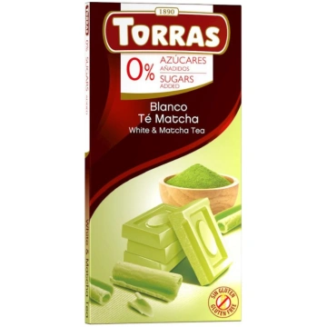 Torras, baltā šokolāde ar matcha tēju, 75g