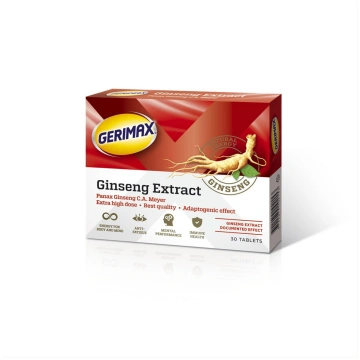 GERIMAX GINSENG, 200 mg, 30 tabletes Orkla Health 