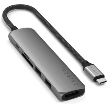 Satechi 6-w-1 USB-C Slim Multiport Adapter (USB-C,