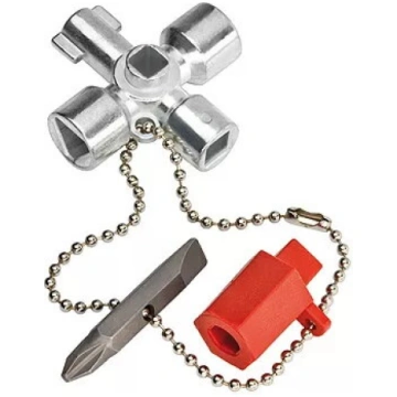 Elektrības/skapja atslēga Knipex 00 11 03 S1 — cir