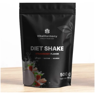VitalHarmony Diet Shake 500g ar zemeņu garšu Matri