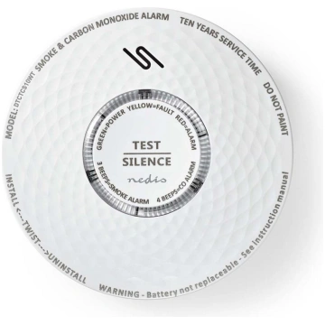 Smoke and carbon monoxide detector Nedis DTCTCS10W