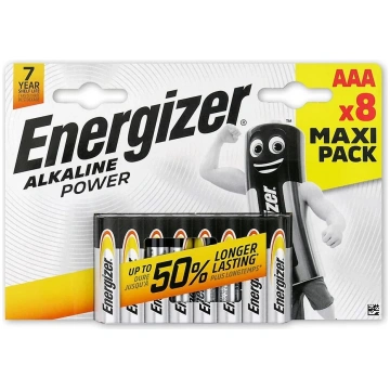 Sārma baterijas AAA Energizer E92 — 8 gab. blister