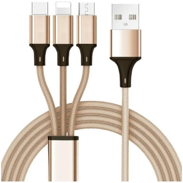 Daudzfunkcionāls 3-in-1 USB uzlādes kabelis priekš
