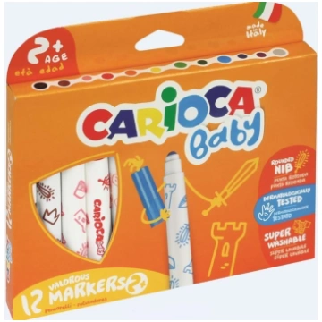 Carioca Flomāsteri Maxi Baby, 12 krāsu (134326)