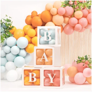 Caruspīdīgas balonu kastes, Balloon Boxes BABY, 30