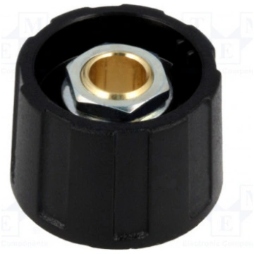 A2523060; Knob; without pointer; ABS; Øshaft: 6mm;