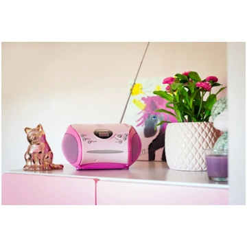 Lenco CD magnetola, rozā SCD-24 Pink