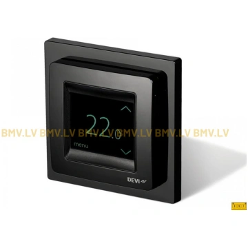 Termoregulators Devireg Touch melns 140F1069