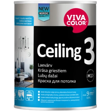 Krāsa griestiem VIVACOLOR CEILING 3 AP pilnīgi mat