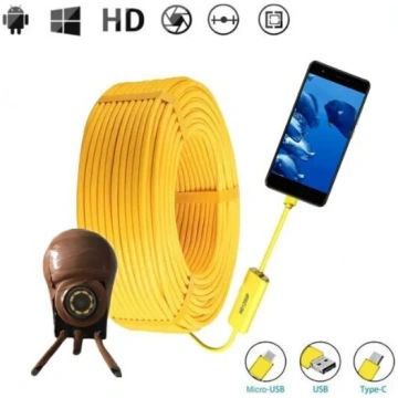 Zemūdens kamera 3m, slēdzama pie telefona, usb/typ