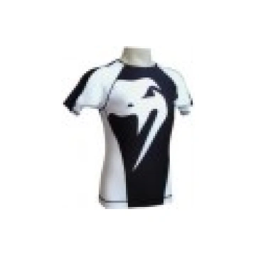 Venum 'Giant' rashguard nera e bianca ma