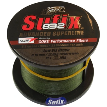 SUFIX 832 Braid Lo-Vis Green 3200m 0,18mm 12,0kg –
