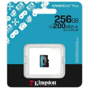 Atmiņas karte microSD 256GB Kingston Canvas Go Plu