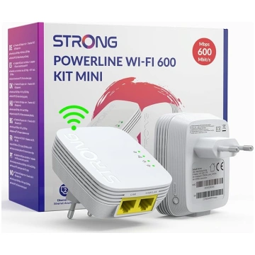 STRONG Powerline 600 adapteris, internets caur roz
