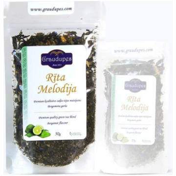 Rīta Melodija - aromatizēts zaļās tējas maisījums