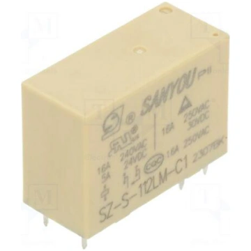 Relay: electromagnetic | SPST-NO | Ucoil: 12VDC | 
