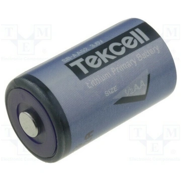 Battery: lithium; 1/2AA; 3.6V; 1200mAh; non-rechar