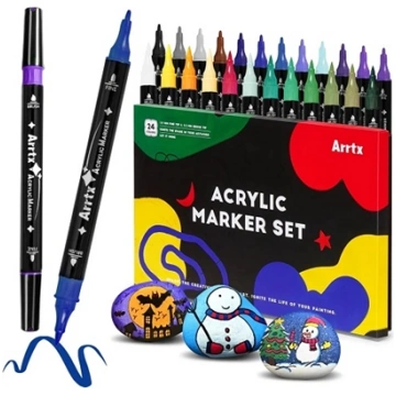 Acrylic Marker Pens ARRTX, 24 Colours LC303304 NON