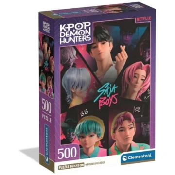 Clementoni Puzzle 500 Compact K-pop Demon Hunters 